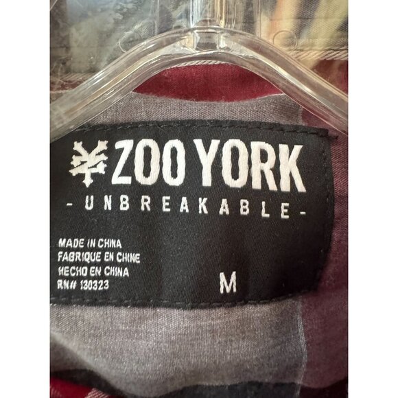 Set Of 4 Mens Long Sleeve Plaid & Checkered Shirts Size M Structure Zoo York - Picture 9 of 16